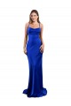 Sleeveless Cowl Neck Silk like Satin Royal Blue Long Formal Evening Gown / Prom Dress / Bridesmaid Dress Cardiff