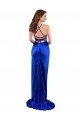 Sleeveless Cowl Neck Silk like Satin Royal Blue Long Formal Evening Gown / Prom Dress / Bridesmaid Dress Cardiff