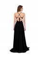 Sleeveless V-Neck Spandex Black Long Black Tie Evening Gown / Prom Dress / Bridesmaid Dress Cardiff