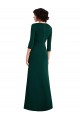 Long Sleeves V-Neck Spandex Dark Green Long Formal Evening Gown / Prom Dress / Bridesmaid Dress Cardiff
