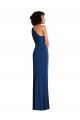 Sleeveless One Shoulder Spandex Royal Blue Long Semi Formal Evening Dress / Prom Dress / Bridesmaid Dress Cardiff