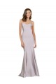 Sleeveless Strapless Stretch Crepe Arctic Lilac Long Prom Dress / Bridesmaid Dress Cardiff