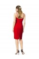 Sleeveless Sweetheart Stretch Crepe Red Cocktail Length Formal Evening Gown / Prom Dress / Bridesmaid Dress Cardiff