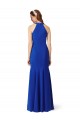 Sleeveless V-Neck Stretch Crepe Royal Blue Long Formal Evening Gown / Prom Dress / Bridesmaid Dress Cardiff