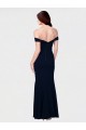 Sleeveless Off the Shoulder Stretch Crepe Ivory Long Formal Dress / Bridesmaid Dress Cardiff