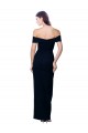 Sleeveless Sweetheart Stretch Crepe Black Long Formal Dress / Bridesmaid Dress Cardiff