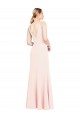 Sleeveless High Neck Stretch Crepe Pink Long Formal Evening Gown / Prom Dress / Bridesmaid Dress Cardiff