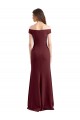 Sleeveless High Neck Stretch Crepe Burgundy Gold Long Prom Dress / Bridesmaid Dress Cardiff