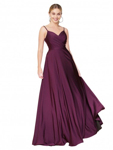 Sleeveless High Neck Stretch Crepe Wild Berry Long Formal Evening Gown / Prom Dress / Bridesmaid Dress Cardiff