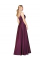 Sleeveless High Neck Stretch Crepe Wild Berry Long Formal Evening Gown / Prom Dress / Bridesmaid Dress Cardiff