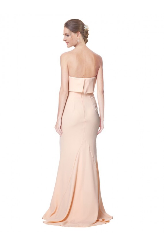 Sleeveless High Neck Stretch Crepe Nude Long Black Tie Evening Gown / Prom Dress / Bridesmaid Dress Cardiff