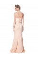 Sleeveless High Neck Stretch Crepe Nude Long Black Tie Evening Gown / Prom Dress / Bridesmaid Dress Cardiff