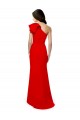 Sleeveless High Neck Stretch Crepe Red Long Formal Dress / Bridesmaid Dress Cardiff