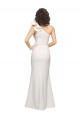 Sleeveless One Shoulder Stretch Crepe Ivory Long Formal Evening Gown / Prom Dress / Bridesmaid Dress Cardiff