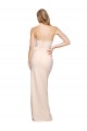 Sleeveless Strapless Stretch Crepe Nude Long Formal Evening Gown / Prom Dress / Bridesmaid Dress Cardiff