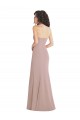Sleeveless Strapless Stretch Crepe Dusty Pink Long Formal Dress / Bridesmaid Dress Cardiff