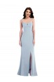 Sleeveless Spaghetti Straps Stretch Crepe Light Sky Blue Long Formal Evening Gown / Prom Dress / Bridesmaid Dress Cardiff