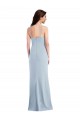 Sleeveless Spaghetti Straps Stretch Crepe Light Sky Blue Long Formal Evening Gown / Prom Dress / Bridesmaid Dress Cardiff