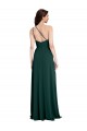 Sleeveless One Shoulder Stretch Crepe Midnight Green Long Formal Evening Gown / Prom Dress / Bridesmaid Dress Cardiff