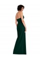 Sleeveless Strapless Stretch Crepe Midnight Green Long Formal Evening Gown / Prom Dress / Bridesmaid Dress Cardiff