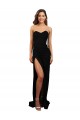 Sleeveless High Neck Stretch Crepe Black Long Formal Evening Gown / Prom Dress / Bridesmaid Dress Cardiff
