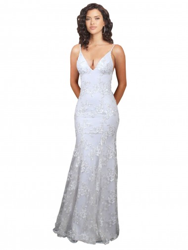 Sleeveless High Neck Stretch Crepe & Sequin Tulle White Long Formal Evening Gown / Prom Dress / Bridesmaid Dress Cardiff