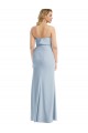 Sleeveless Strapless Stretch Crepe Light Sky Blue Long Semi Formal Evening Dress / Prom Dress / Bridesmaid Dress Cardiff