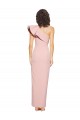 Sleeveless One Shoulder Stretch Crepe Mauve Long Formal Evening Gown / Prom Dress / Bridesmaid Dress Cardiff