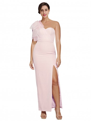 Sleeveless Sweetheart Stretch Crepe Pink Long Formal Evening Gown / Prom Dress / Bridesmaid Dress Cardiff