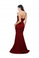 Sleeveless Strapless Stretch Crepe Burgundy Long Formal Evening Gown / Prom Dress / Bridesmaid Dress Cardiff