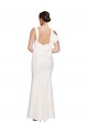 Sleeveless Square Neck Stretch Crepe Ivory Long Formal Evening Gown / Prom Dress / Bridesmaid Dress Cardiff