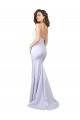 Sleeveless High Neck Stretch Crepe White Long Beach Wedding Dress Cardiff