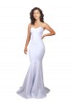 Sleeveless High Neck Stretch Crepe White Long Beach Wedding Dresses Cardiff