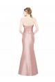 Sleeveless Strapless Stretch Satin Long Formal Evening Gown / Prom Dress / Bridesmaid Dress Cardiff