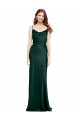 Sleeveless Cowl Neck Stretch Satin Hunter Long Black Tie Evening Gown / Prom Dress / Bridesmaid Dress Cardiff