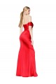 Sleeveless High Neck Stretch Satin Red Long Formal Evening Gown / Prom Dress / Bridesmaid Dress Cardiff