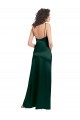 Sleeveless Scoop Neck Stretch Satin Hunter Long Formal Evening Gown / Prom Dress / Bridesmaid Dress Cardiff