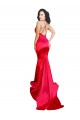 Sleeveless Sweetheart Stretch Satin Red Long Formal Evening Gown / Prom Dress / Bridesmaid Dress Cardiff