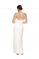 Sleeveless High Neck Stretch Satin Ivory Long Formal Evening Gown / Prom Dress / Bridesmaid Dress Cardiff