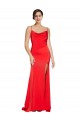 Sleeveless Strapless Stretch Satin Red Long Formal Evening Gown / Prom Dress / Bridesmaid Dress Cardiff