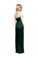 Sleeveless Strapless Stretch Satin Hunter Long Formal Evening Gown / Prom Dress / Bridesmaid Dress Cardiff