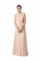 Sleeveless Sweetheart Tulle Nude Long Bridesmaid Dress / Evening Dress Cardiff