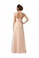 Sleeveless Sweetheart Tulle Nude Long Bridesmaid Evening Gowns Cardiff