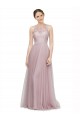 Sleeveless Sweetheart Tulle & Lace Light Lilac Long Bridesmaid Dress Cardiff