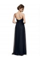 Sleeveless Strapless Tulle Black Long Bridesmaid Gown Cardiff