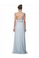 Sleeveless One Shoulder Tulle Mist Long Bridesmaid Dress Cardiff