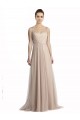 Sleeveless Square Neck Tulle Nude Long Bridesmaid Evening Dress Cardiff