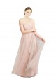 Sleeveless Sweetheart Tulle Pink Long Bridesmaid Dress / Evening Dress Cardiff