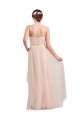 Sleeveless Sweetheart Tulle Pink Long Bridesmaid Dress / Evening Dress Cardiff