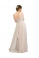 Sleeveless Scoop Neck Tulle Pink Long Semi Formal Evening Dress / Bridesmaid Dress Cardiff